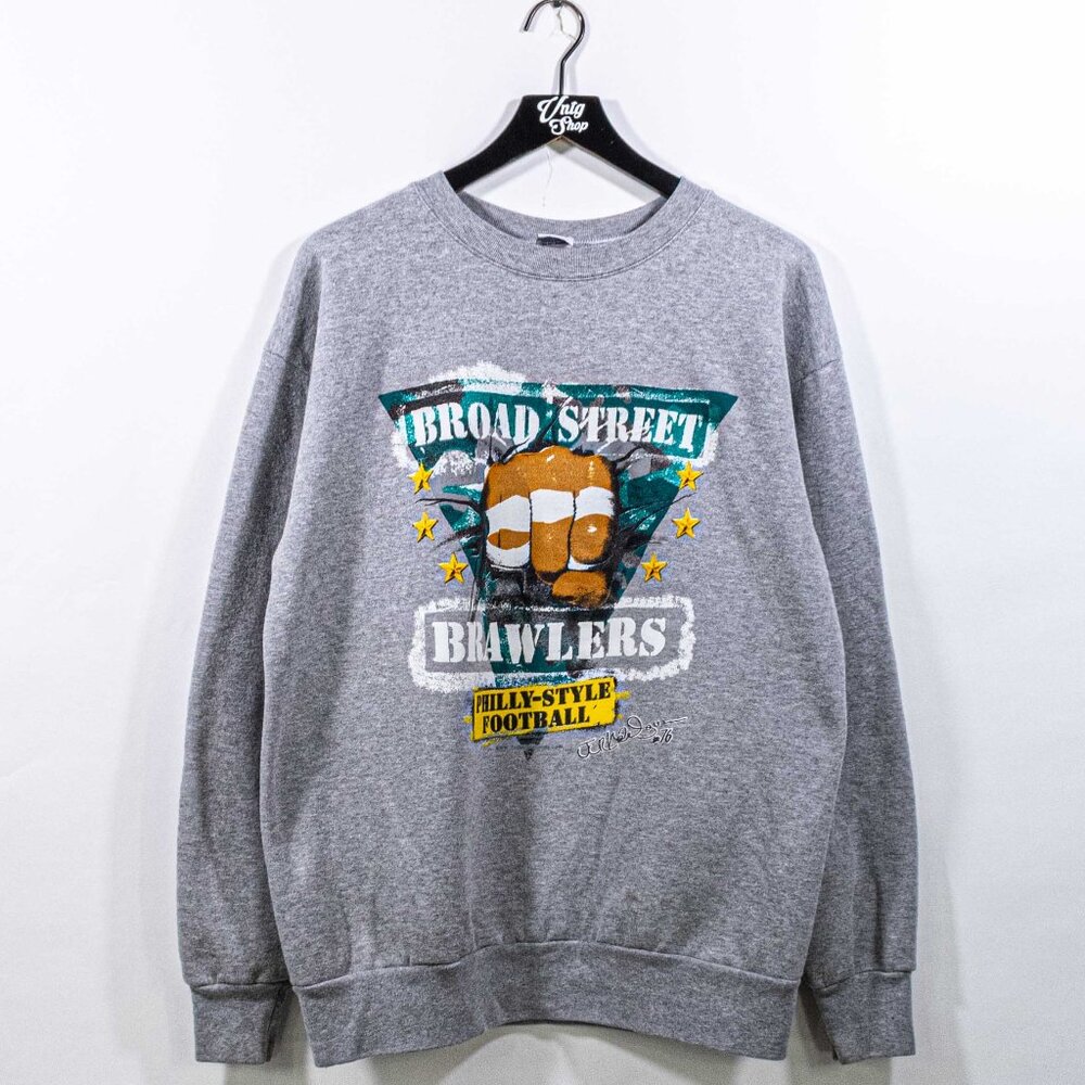 Philly Style Football Broad Street Brawlers Sweatshirt John Welbourn XL